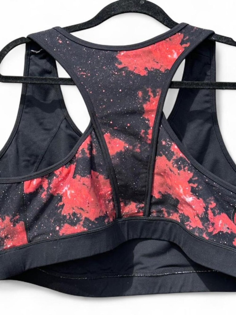 Torrid Galaxy Sports Bra Black Red Size 4 - Picture 2 of 3